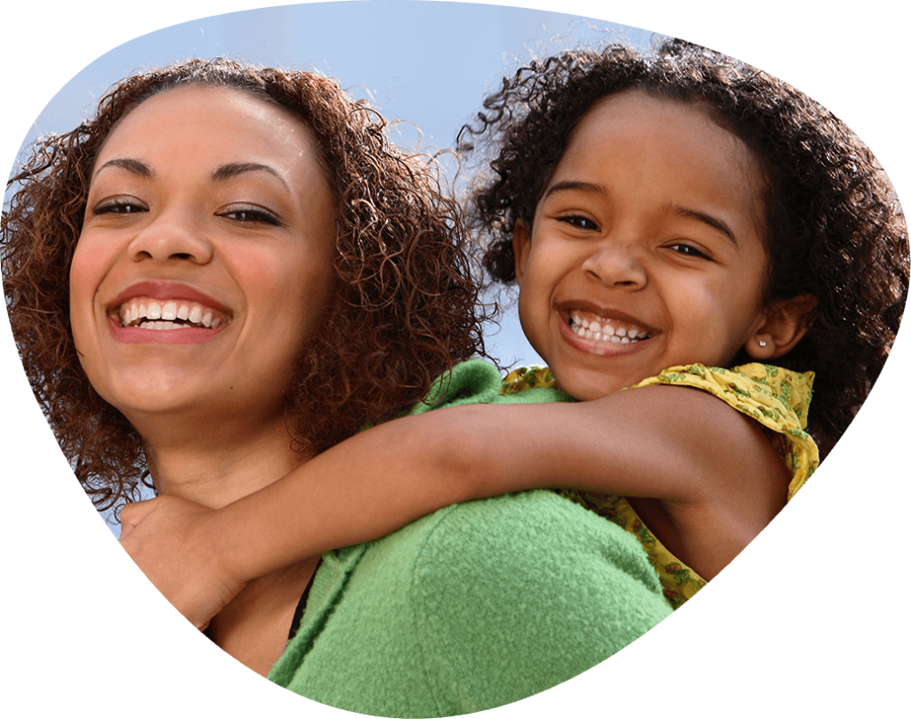 mother child playing